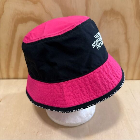 NORTH FACE UNISEX SUMMER PINK BLACK Logo Brim Lightweight CYPRESS BUCKET HAT S/M
